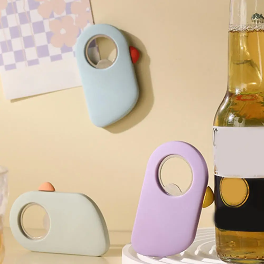 Multi-use Magnetic Bottle Opener Magnetic Fridge Bottle Opener Compact Portable Beer Opener Tool Cartoon Shape Wine Bar