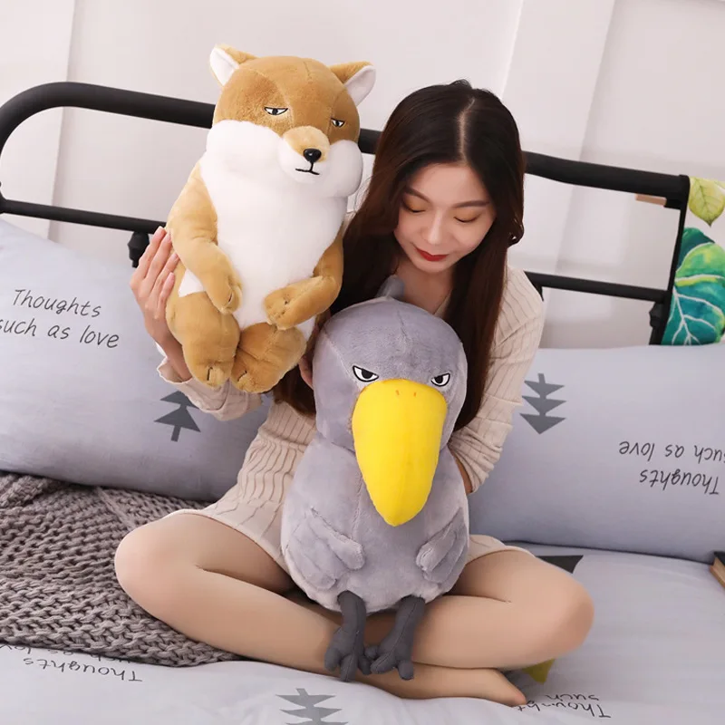 

Toucan Shoebill Fox Doll Stuffed Teddy Toy Comfy Plush Room Car Decor Baby Sleep Present Soft Cushion Xmas Birthday Gift 2021