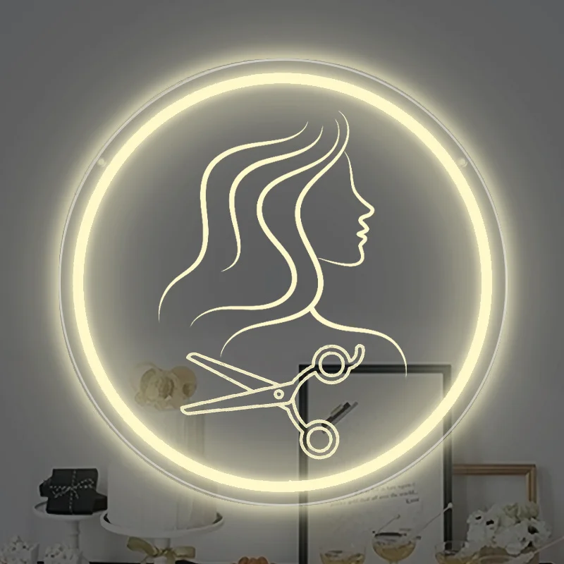 

Hair Salon Sign - USB-Powered Neon LED Wall Decor Easy Hang for Home, Office, Coffee Bar - Perfect for Valentine's, Birthday