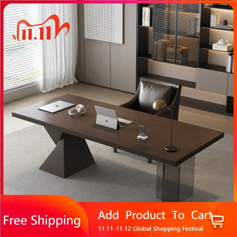 

Reception Luxury Manager Executive Desk Modern Designer Asthetic Large Standing Desk Executive Scrivania Entrance Hall Furniture