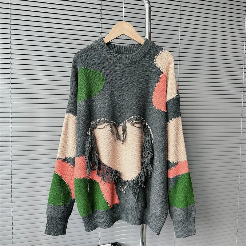 

Pullovers Autumn And Winter New Sweater For Women Korean Edition With Irregular Fringe Design Loose Casual Knitted Sweater