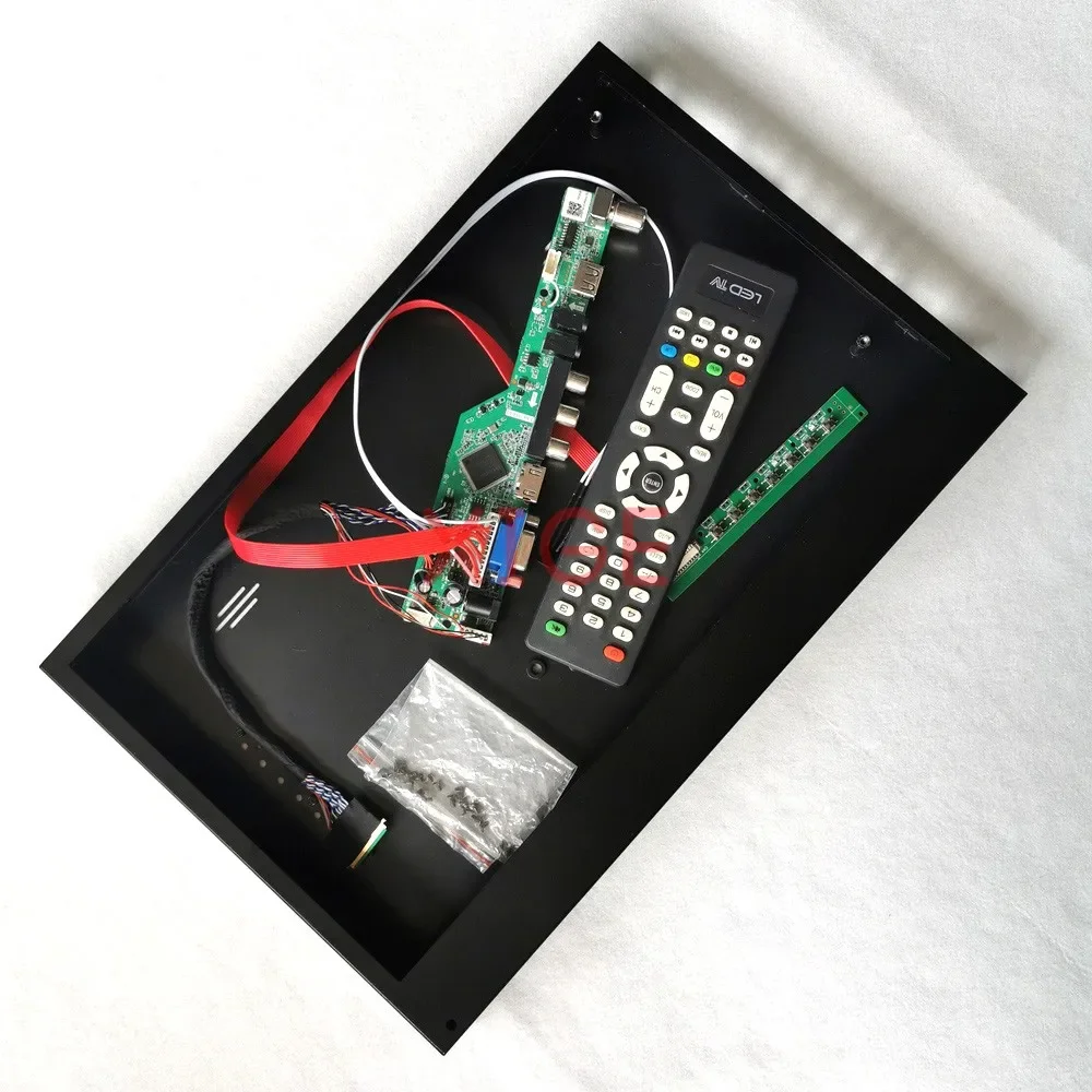 

Fit B173RW01/N173FGE/N173O6 Controller Board+Metal Case Kit 40Pin LVDS VGA+HDMI+AV+USB 1600*900 Analog TV Signal 17.3" LED Panel