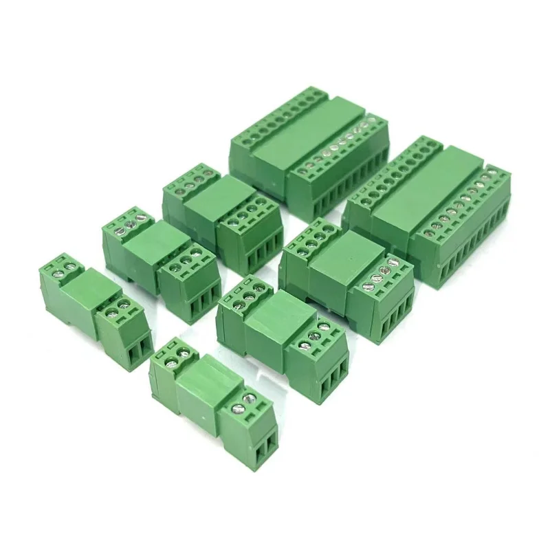 10Pairs 2EDGRK-2.54 Small Pitch Solder-Free Butt Connector Terminal Male And Female Set for Air Docking Electronics