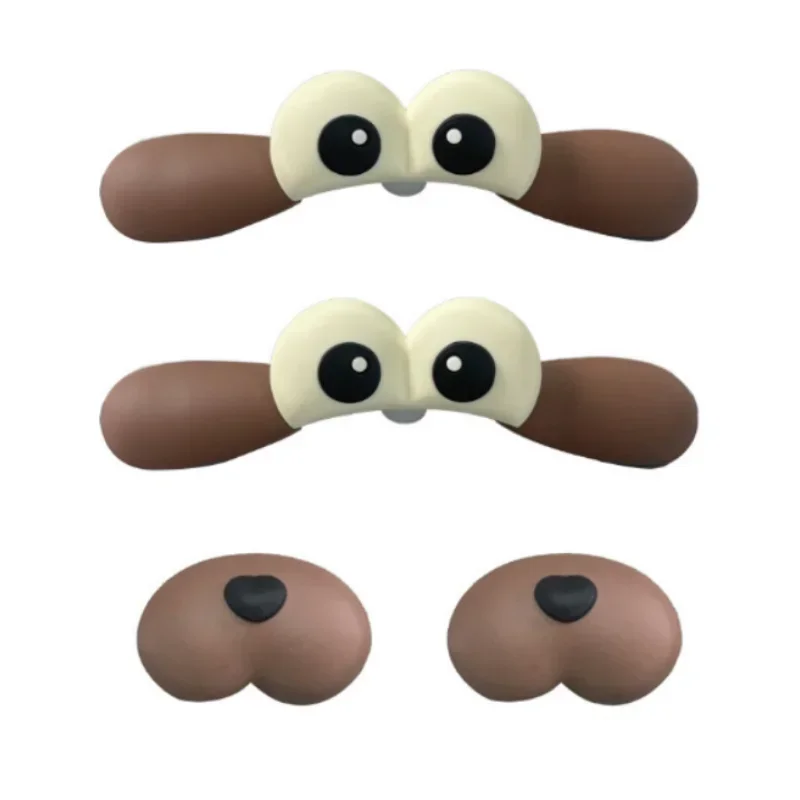 Boucles de chaussures en carton 3D œil de chien, bricolage, épingle détachable, breloques, accessoires de taille MAX, décorations pour bracelets, baskets