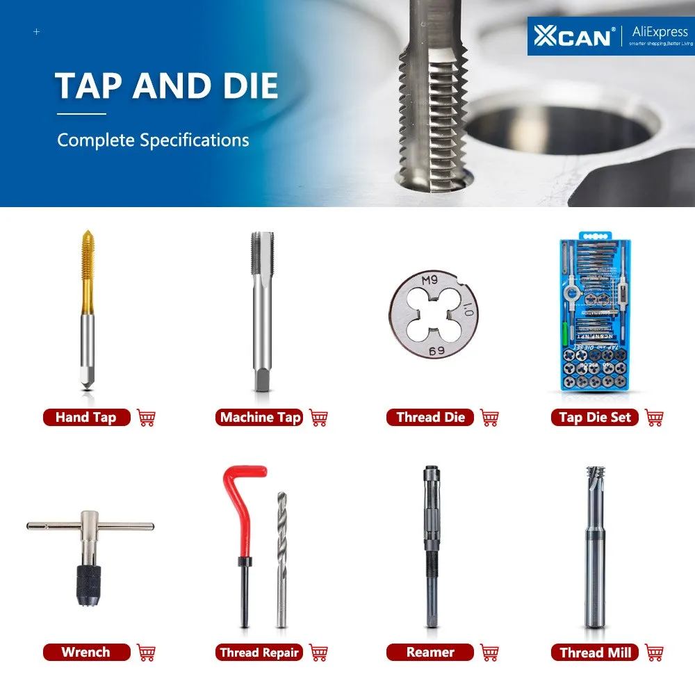XCAN M11 M12 M14 Innengewindeeinsatz, sortiertes Set, Gewindeeinsatz aus Edelstahl 304, Befestigungselemente, Hardware-Schrauben-Reparaturwerkzeug – Detail 1