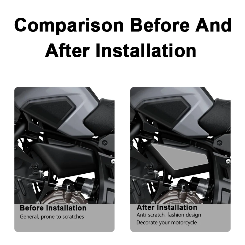 POSFIRA Motorcycle Fairing Sticker 3D Resin Decals for Yamaha Tracer 700 7 GT 2018-2024 2023 2022 2021 2020 2019 Accessories