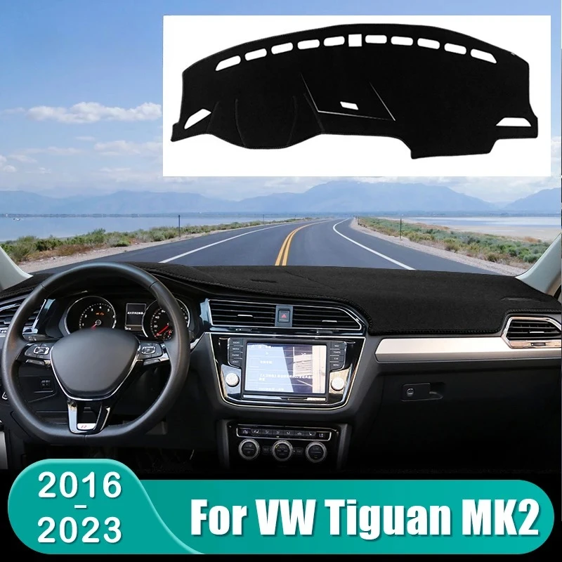 

For Volkswagen VW Tiguan MK2 R-Line 2016-2023 2017 2018 2019 2020 2021 2022 2023 Car Dashboard Mat Sun Shade Cover Accessories