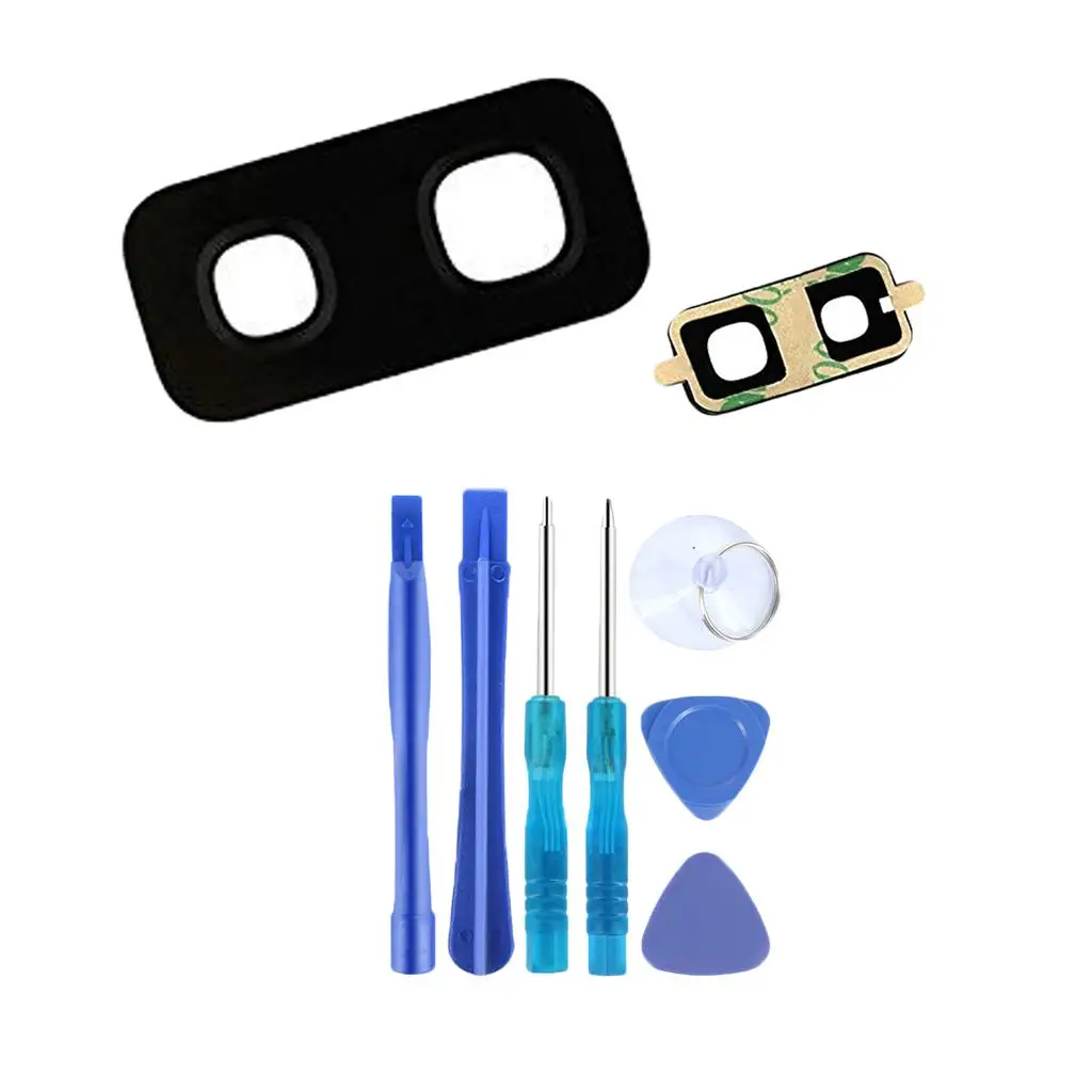 Back Rear Camera Flash Lens Glass Cover for S9 Plus With Tools