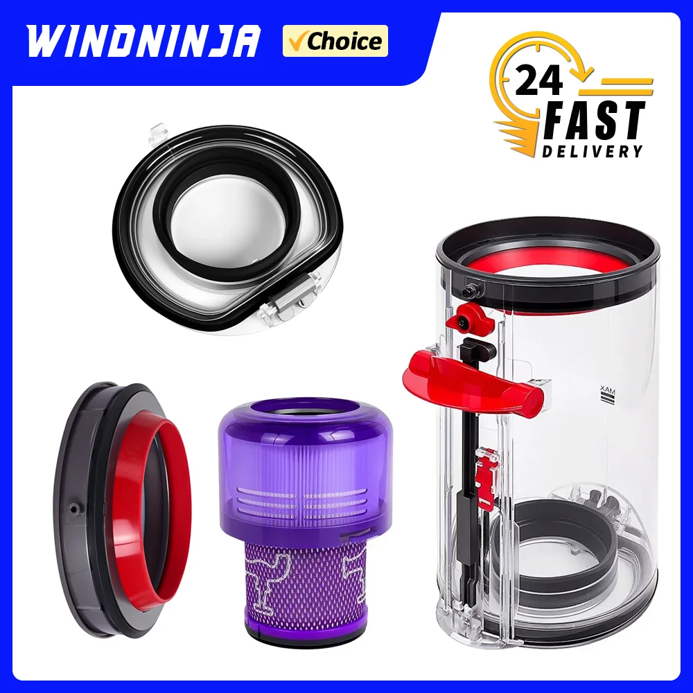 

Для Dyson V11 V15 Основание пылесборника Крышка Уплотнительное кольцо HEPA-фильтр Фиксированная чашка для пыли Ведро для пыли Защита от утечек Сменные вакуумные детали