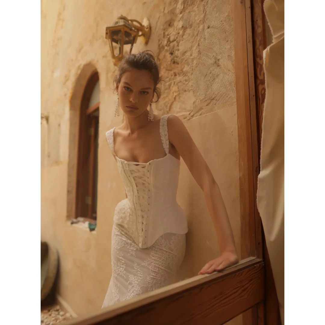 Tokyo Customized Square Collar Mermaid Prom Dress All‑Over Lace vestidos de noche Lace Embroidery Sleeveless Formal Evening 2026