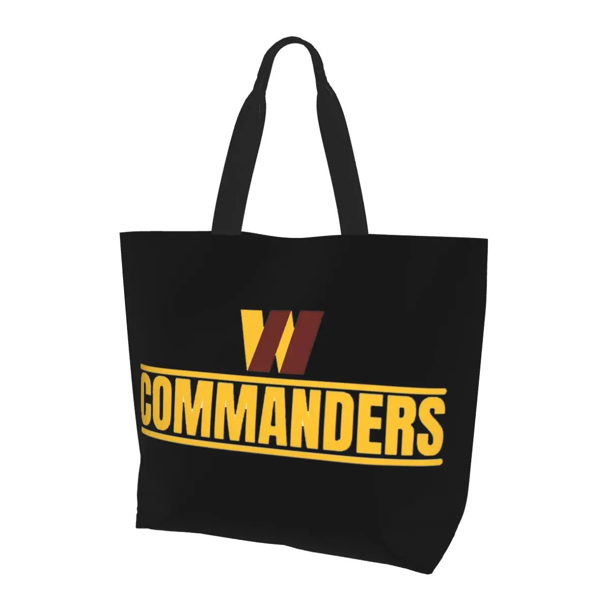 

Washington Commanders Football Team Shopping Tote Bag Canvas Large Capacity Shoulder Bags Shopper Grocery Handbag for Women