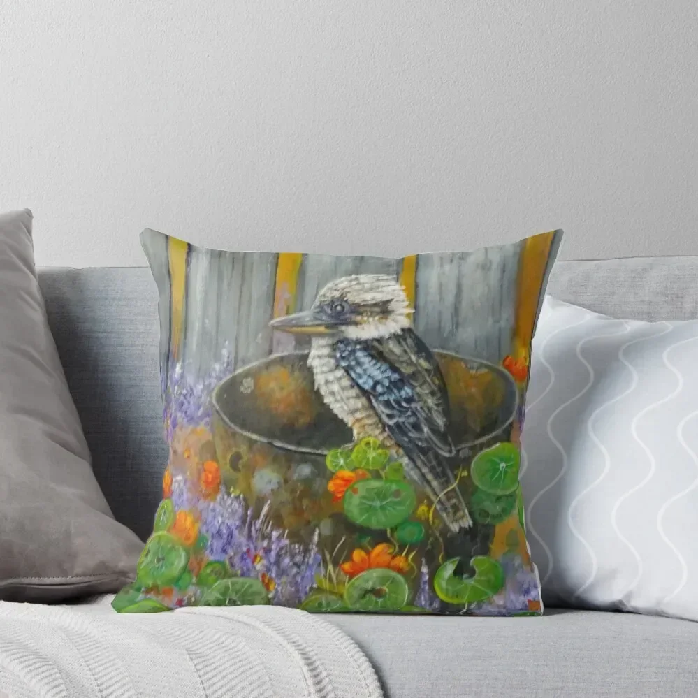 Kookaburra in the garden Throw Pillow Pillow Case Cushion Cover Luxury Covers For Sofas pillow