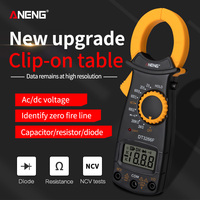 ANENG DT3266F Mini Digital Clamp Multimeter with Buzzer Amperemeter Electrical Clamp Meter AC / DC Voltage Resistor Tester