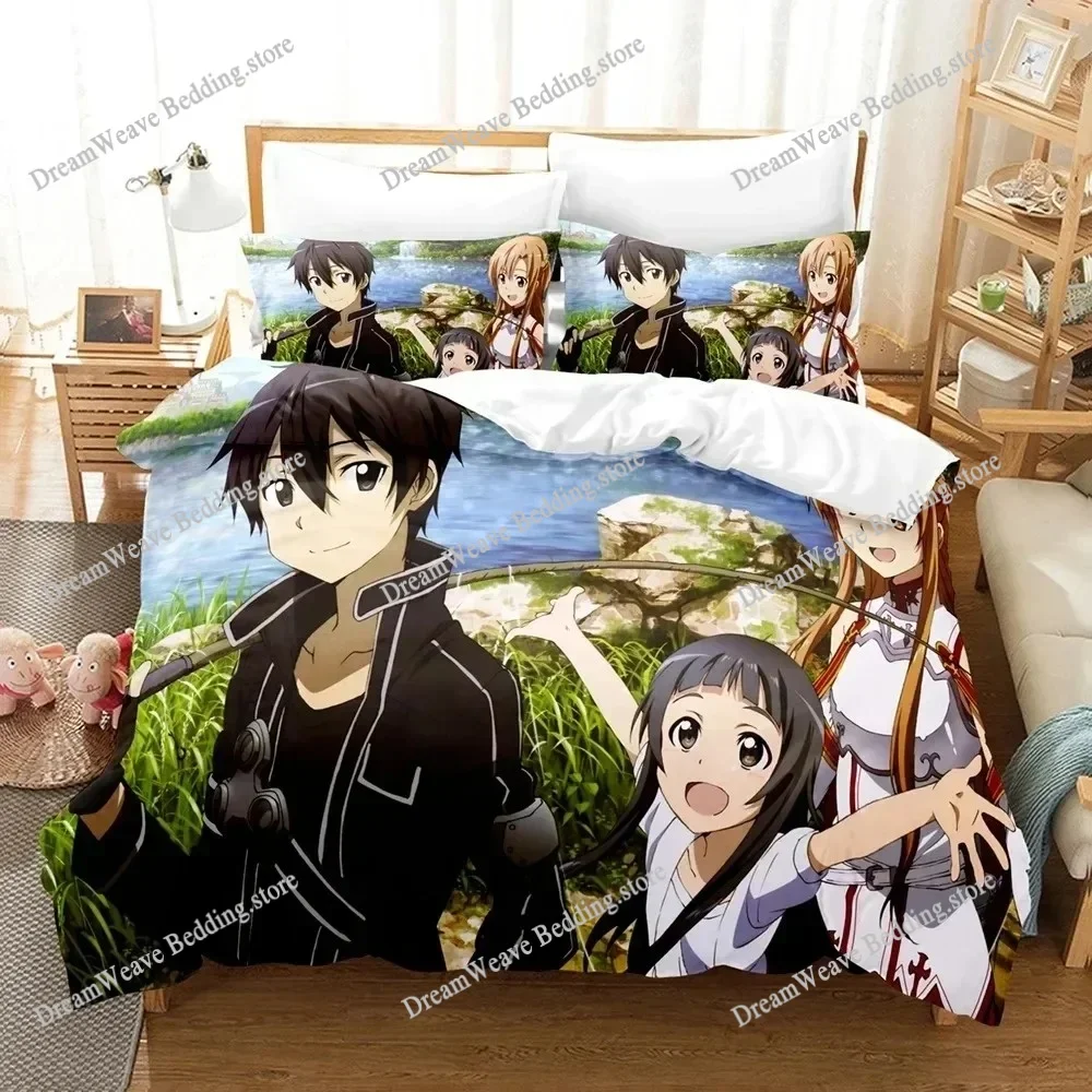 

3D Print Sword God Domain Bedding Sets Fashion Duvet Cover Set with Pillowcase Twin Full Queen King Polyester Quilt Cover