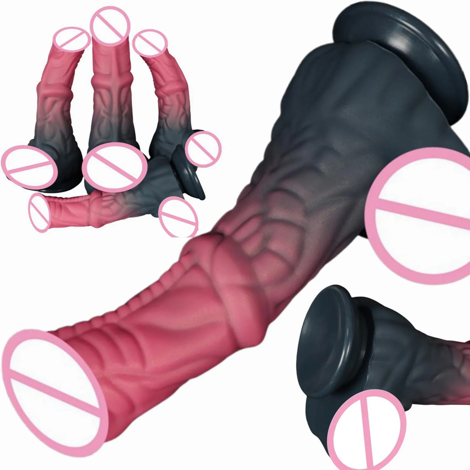 Huge Horse Dildo Strong Muscular Male Animal Big Penis G-spot Stimulation Anal Masturbation Sex Toy for man Female butt plug 18+