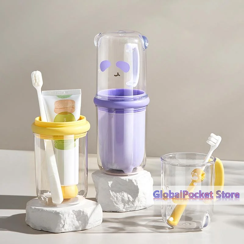 [TG823]Creative Cartoon Toothbrush Storage Box Children's Set Travel Mouthwash Cup Portable Home Washing And Toothpaste Storage