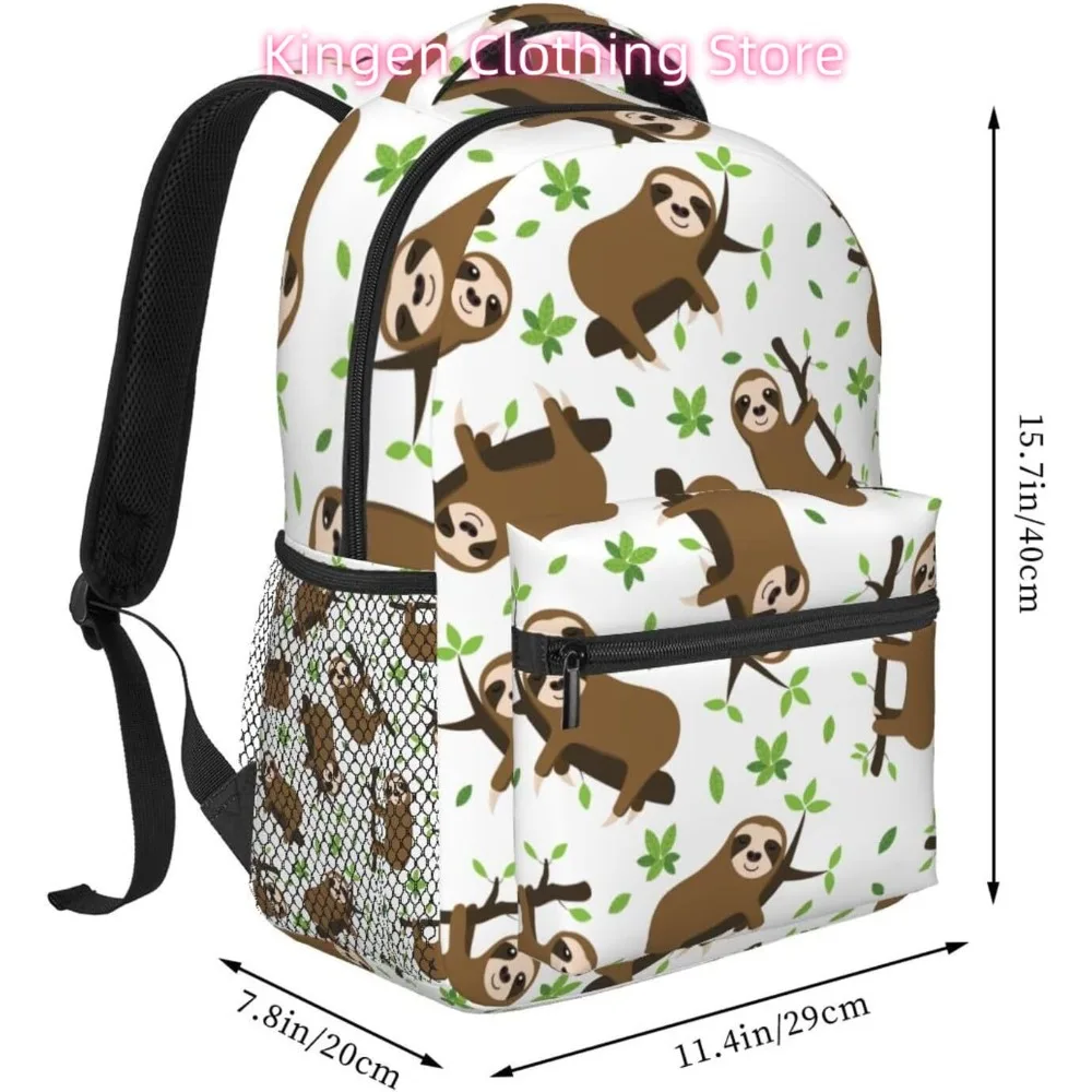 Cute Funny Sloths Lightweight Laptop Backpack Lightweight Multipurpose Travel Casual Daypack Unisex College Backapcks for Men Wo
