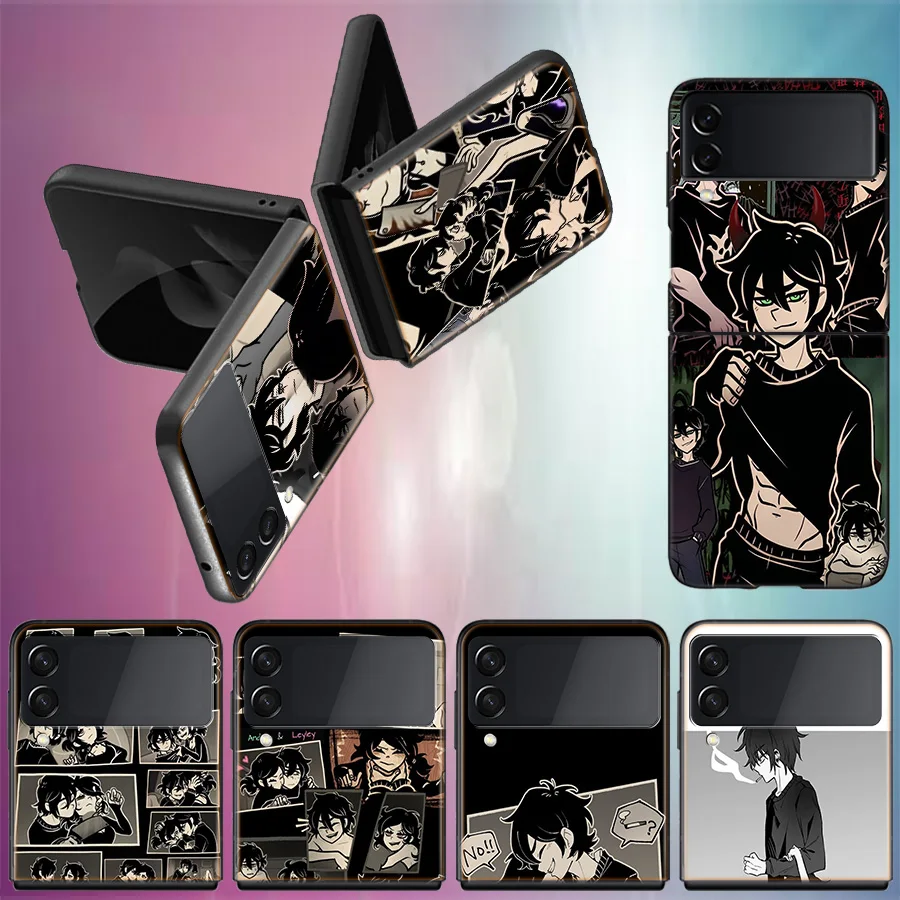 El ataúd de Andy y Leyley Coque para Samsung Z Flip7 6 Galaxy funda a prueba de golpes Z Flip5 Z Flip3 4 5G funda dura teléfono TPU PC H