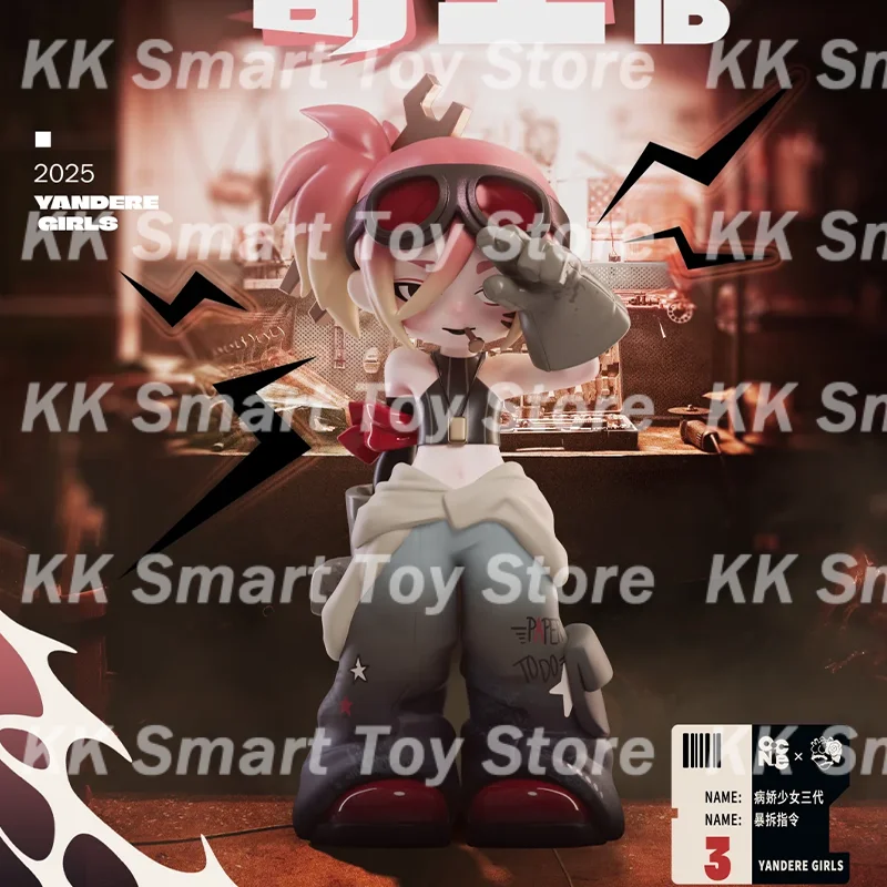 Nova yandere meninas parasita id série v3 caixa cega estatueta bonito estilo escuro decoração de mesa moda caixa mistério presentes brinquedos