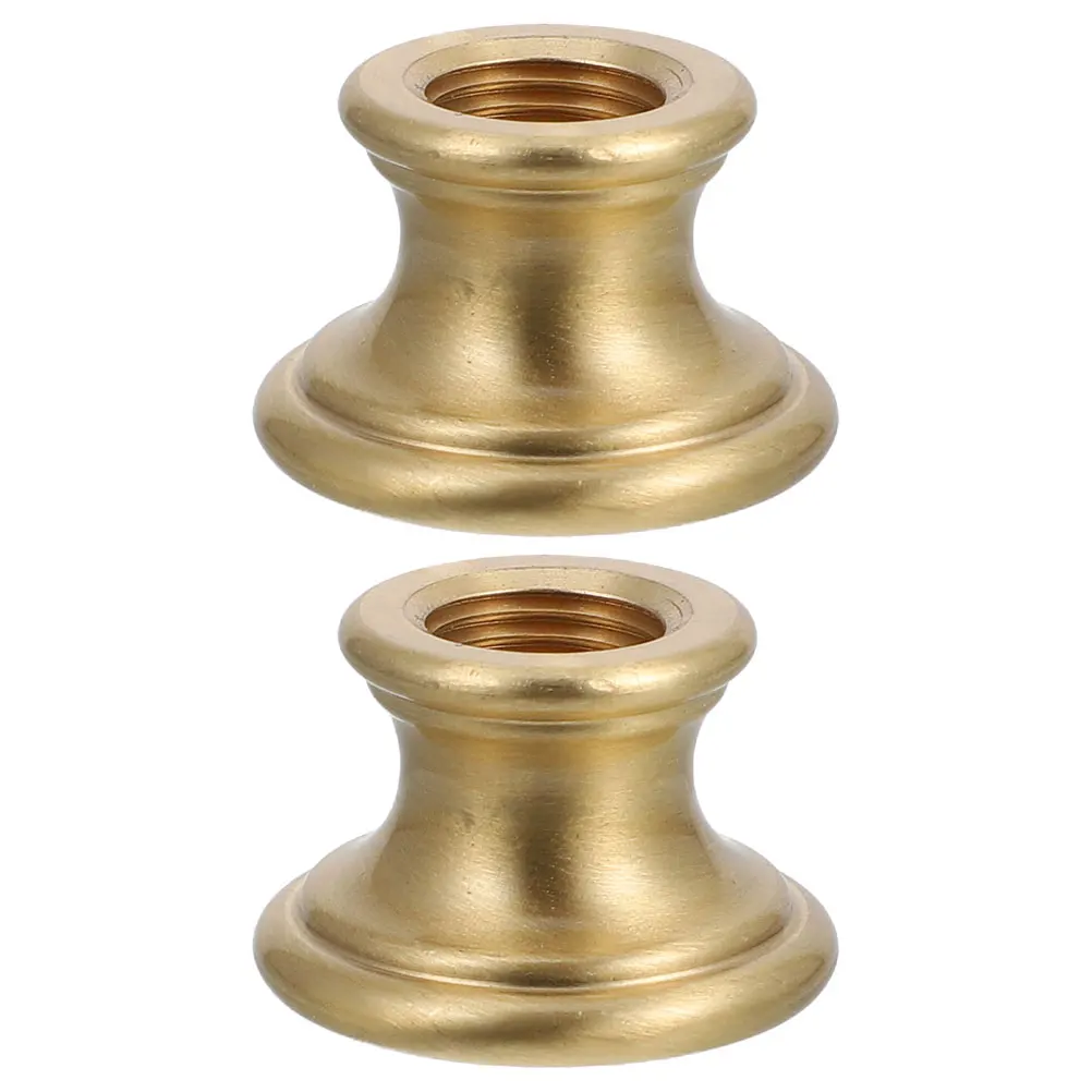 2Pcs M10 Internal Thread Solid Brass Lamp Connector Durable T Shape Coupling Rod Thick Pad Wall Light Fixture Extension Repair