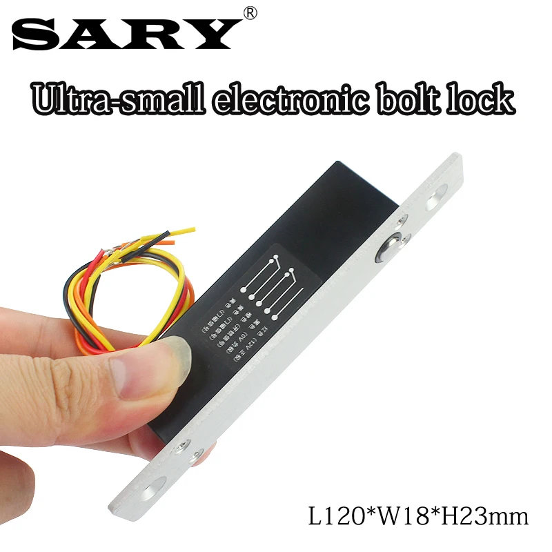 Ultra small electronic bolt lock DC12V mini normally open normally closed access control electric lock storage cabinet door lock