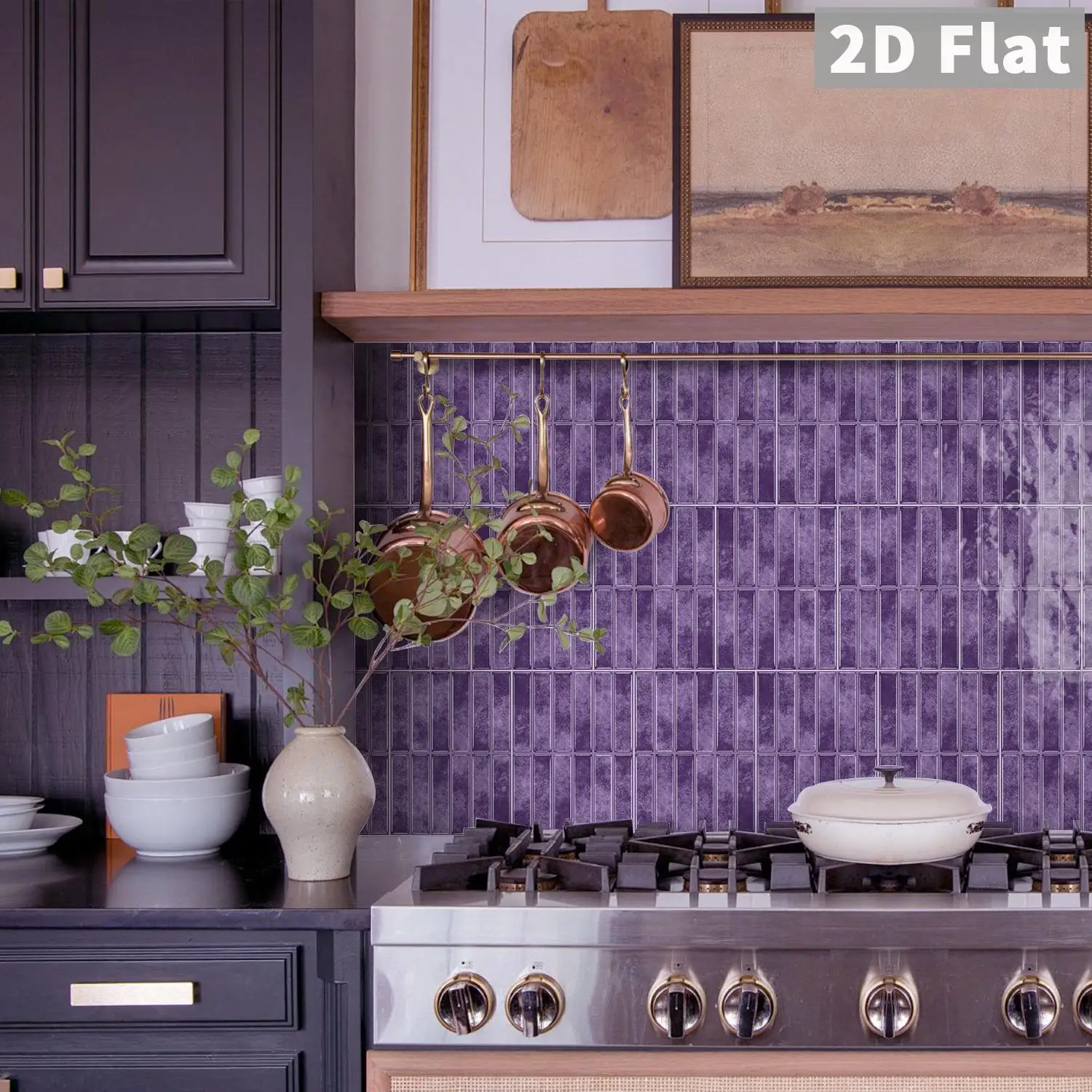 1/5/10 Pieces Of Thickened Foam Tile Stickers, Kitchen Backsplash, Living Room, Bathroom Decorative Peel & Stick Wall Sticker