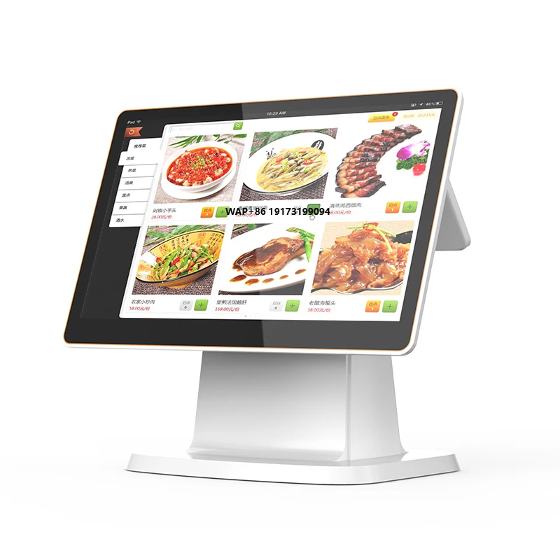 

Двухэкранный сенсорный POS-терминал «Все в одном»: кассовый аппарат на Android/Windows