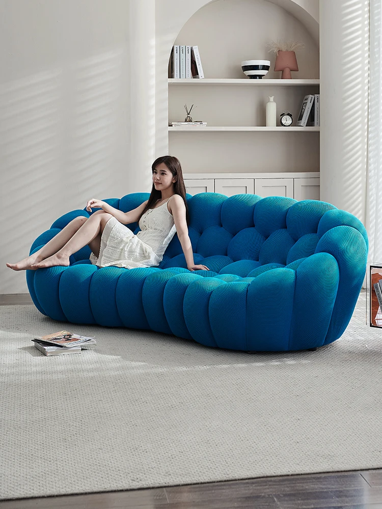 Pumpkin sofa modern minimalist creative bubble single person sofa.