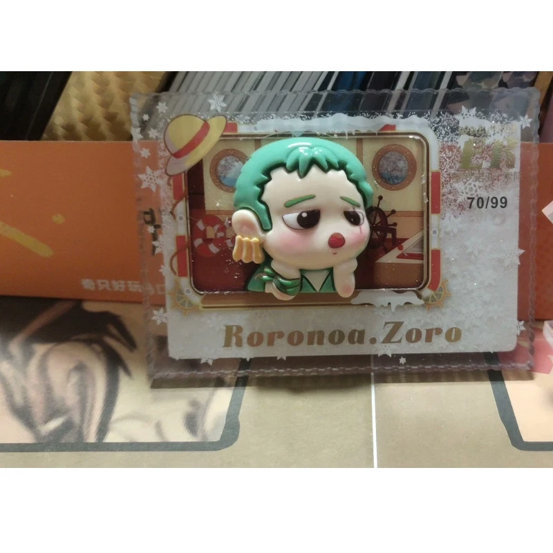 Anime One Piece Luffy Zoro Nami Franky Sanji Chopper Robin Hancock Usopp Quicksand Kartka kolekcjonerska Boże Narodzenie Prezent urodzinowy Zabawki