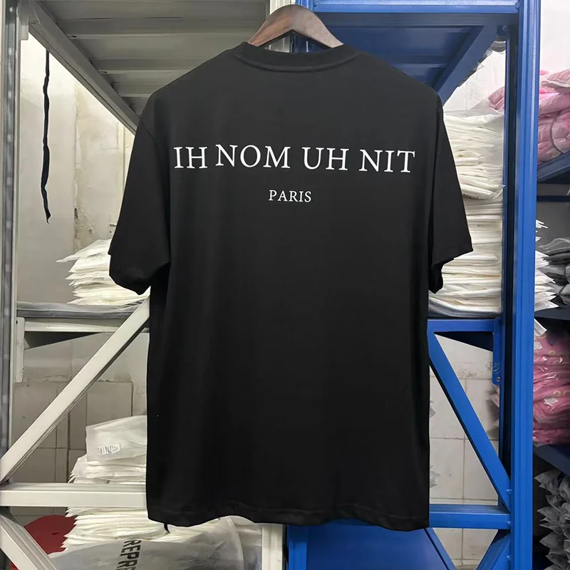 Black White IH NOM UH NIT T-shirt Men Woman 1:1 Good Quality Nose Bleeding Boy Print Oversized Casual Lovers Top Tees