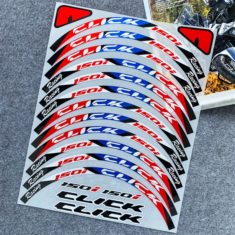 

Reflective Motorcycle Accessories Wheel Sticker Inside of Hub Decals Rim Stripe Tape For Honda CLICK125i CLICK150i Accessories