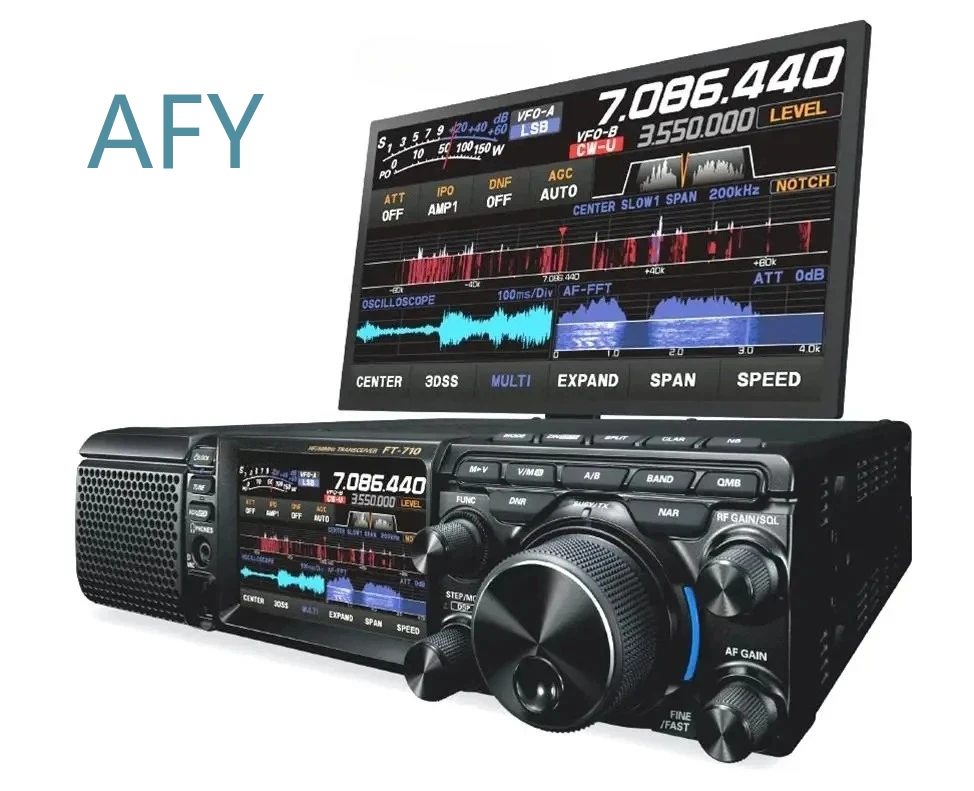 FT-710 AESS HF 50 MHz Base Portable Transceiver for Amateur Radio Ham Radio Equipment with SP-40 Speaker for FT-710-AESS