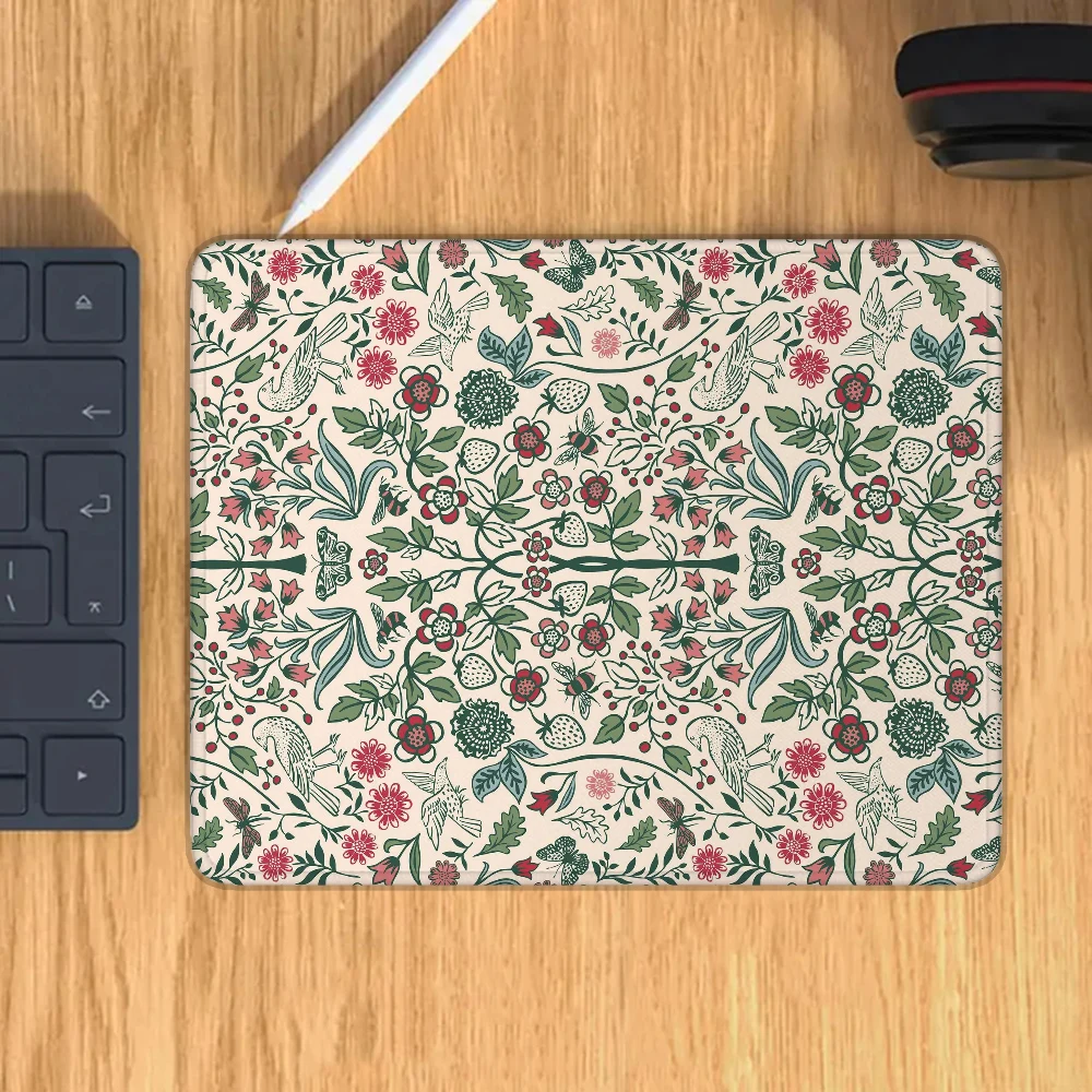 Gamer Small Keyboard Pad for Computer Mouse Flowers and Butterflies Office Accessories Desk Mat Mousepad Gaming Mats Mause