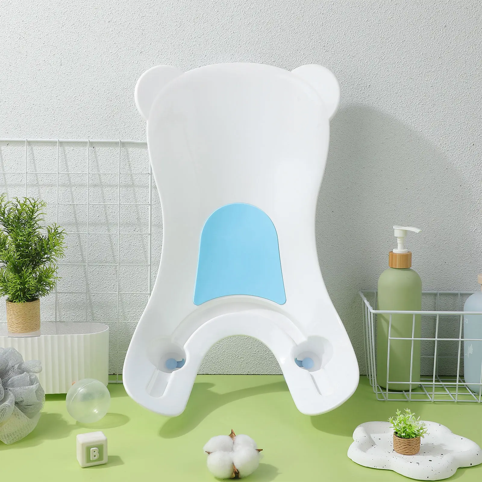 Portable Baby Bath Tub Infant Wash Basin Newborn Bath Support Cushion Soft Baby Bathtub Seat Shower Bathing Aid for Bathroom