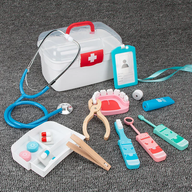 Children's Toy for Girl Hospital Play House Nurse Suitcase Games Doctor Set for Kids Medical Toys Doctor Role Play Pretend Play