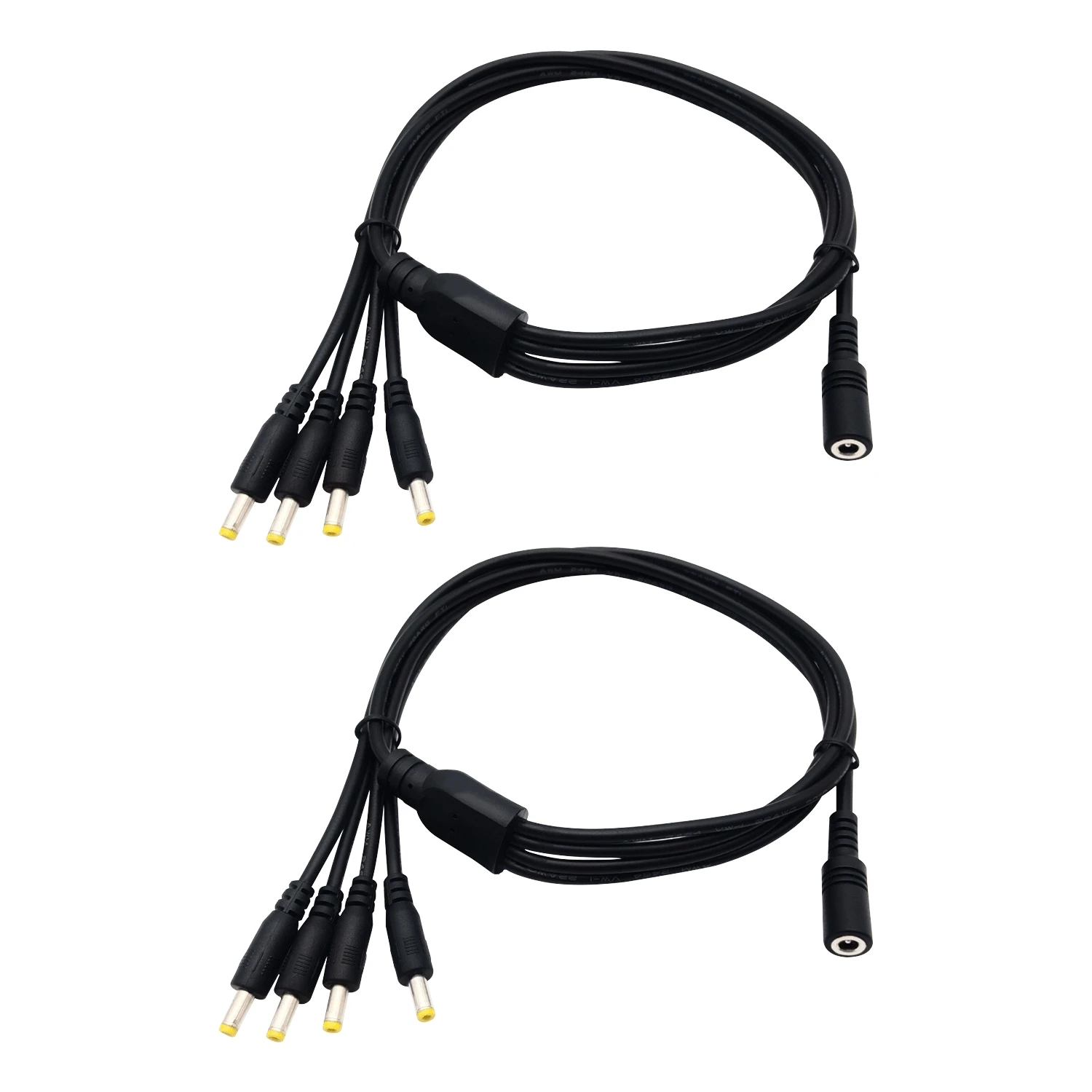 5A Solid Copper DC 4.0x1.7mm Female to Male Splitter Cable 1 to 2/3/4 Way Power Connector for Charger Adapter Camera Accessory