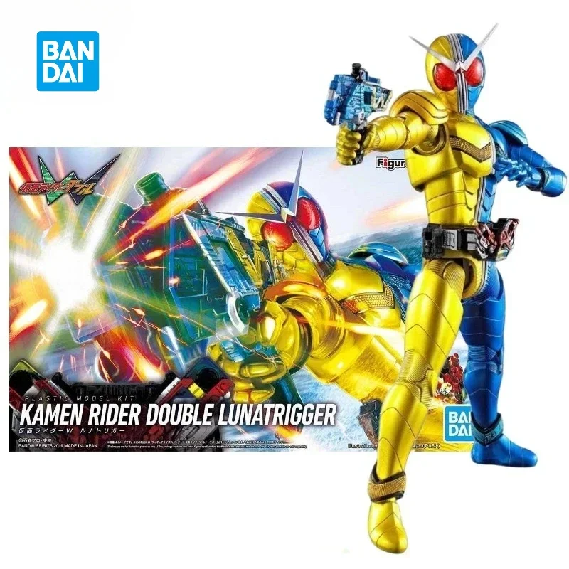 

In Stock Original Bandai Tokusatsu FRS Kamen Rider Double LunaTrigger Assembled Toy Anime Action Figure Collection Hoilday Gift