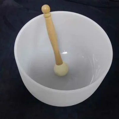 6-24-inch Set Frosted  Quartz Singing Bowls