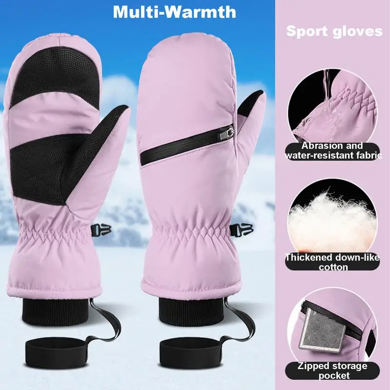 Snowboard-skihandschoenen Snowboardhandschoenen Waterdichte wanten Sneeuwskihandschoenen Snowboardhandschoenen Koud weer Winterhandschoenen Warm