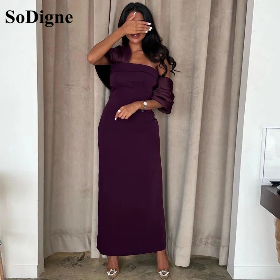 

SoDigne Saudi Prom Dresses For Women Off The Shoulder Formal Occasion Dress 2024 Arabia Elegant Reception Party Gowns