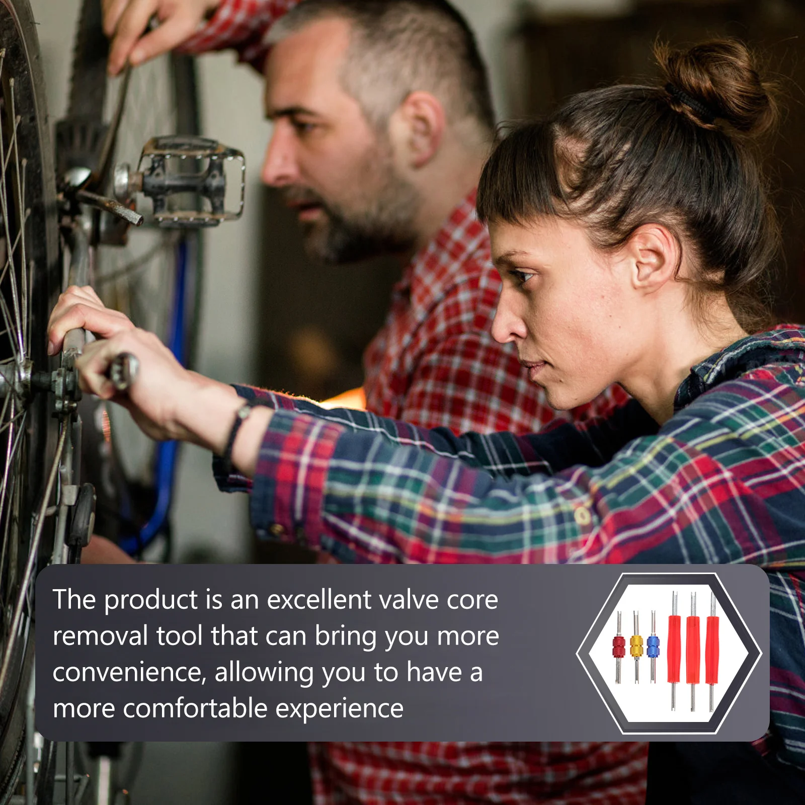 1 مجموعة صمام الإطارات الأساسية أداة إزالة الصواميل الثقيلة قوي سيارة معدنية تفكيك وتركيب أداة لإصلاح جسم السيارات المزدوج رئيس #2