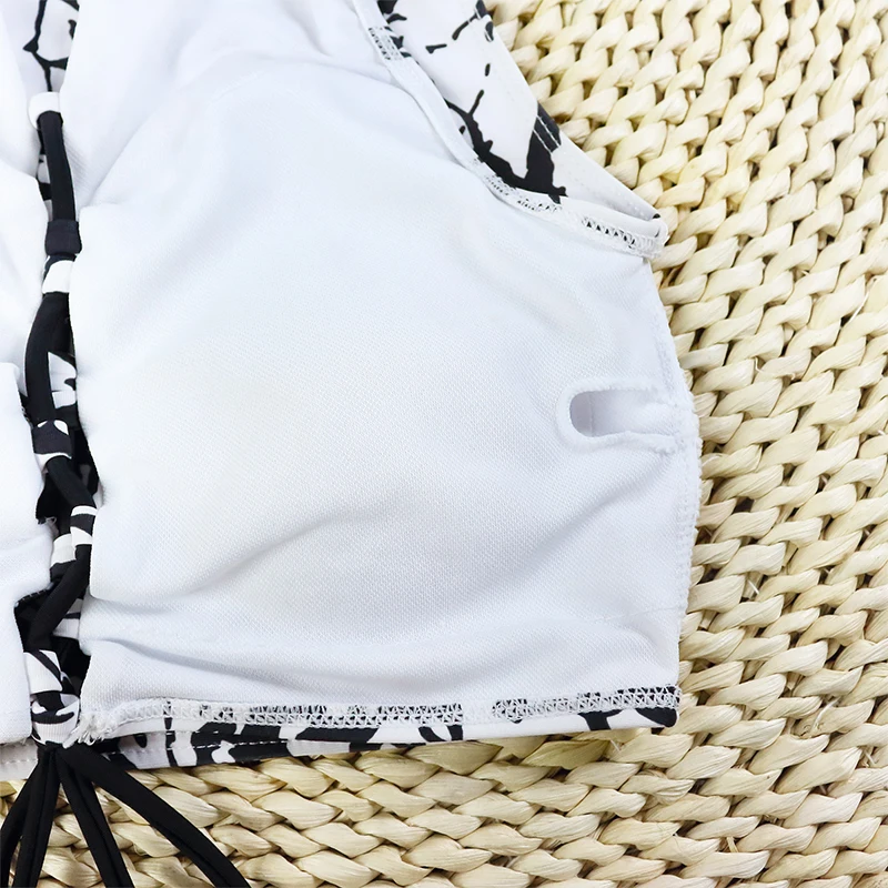 Sexy High-Waist Women's Swimsuit Two-Piece Beachwear 2025 Printed Bikini Set Female Swimwear Bodysuit Femme Bathing Suit