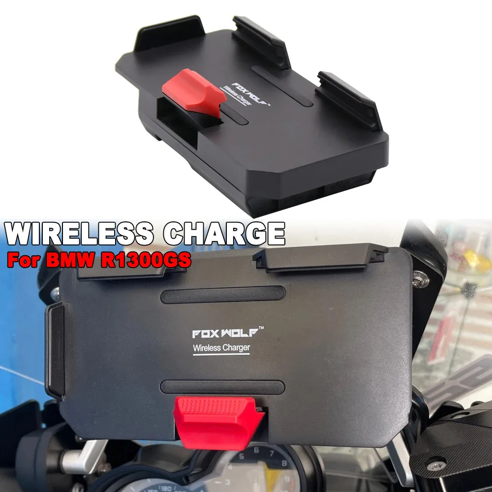 For BMW R1300GS R1300 GS R 1300 GS r1300gs New Motorcycle Accessories Phone Holder Wireless Charger USB Fast Charging