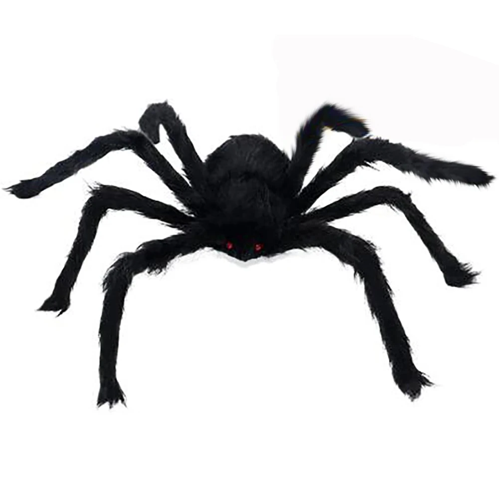 

Halloween Spider Decor Realistic Giant Spider Outdoor Halloween Decor Creepy Simulation Black Spider Toy for Halloween Home Yard