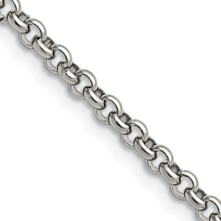 

Chisel Stainless Steel Polished 3.9mm 30 inch Rolo Chain