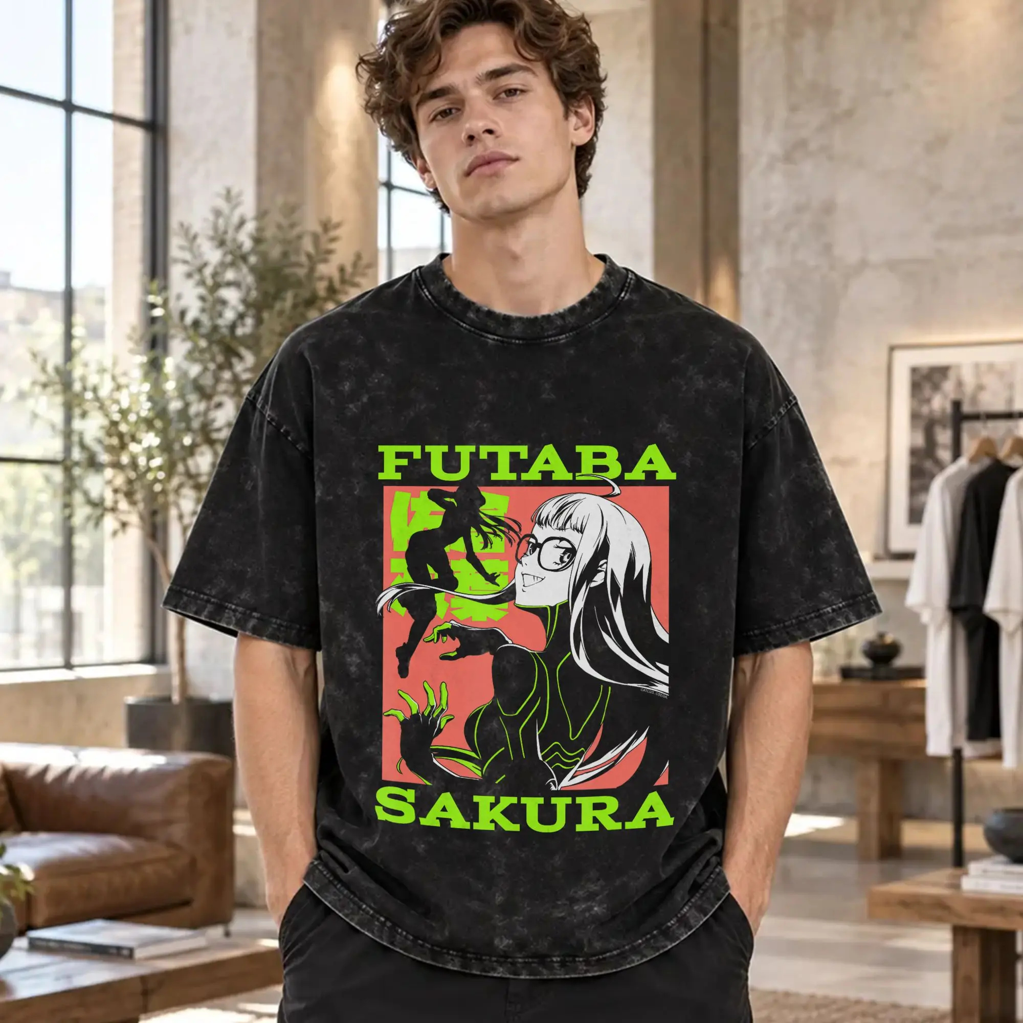 Mens T Shirt Personas   Washed T-Shirts Fashion  Summer Tees Streetwear Print Cotton Clothing Gift Idea