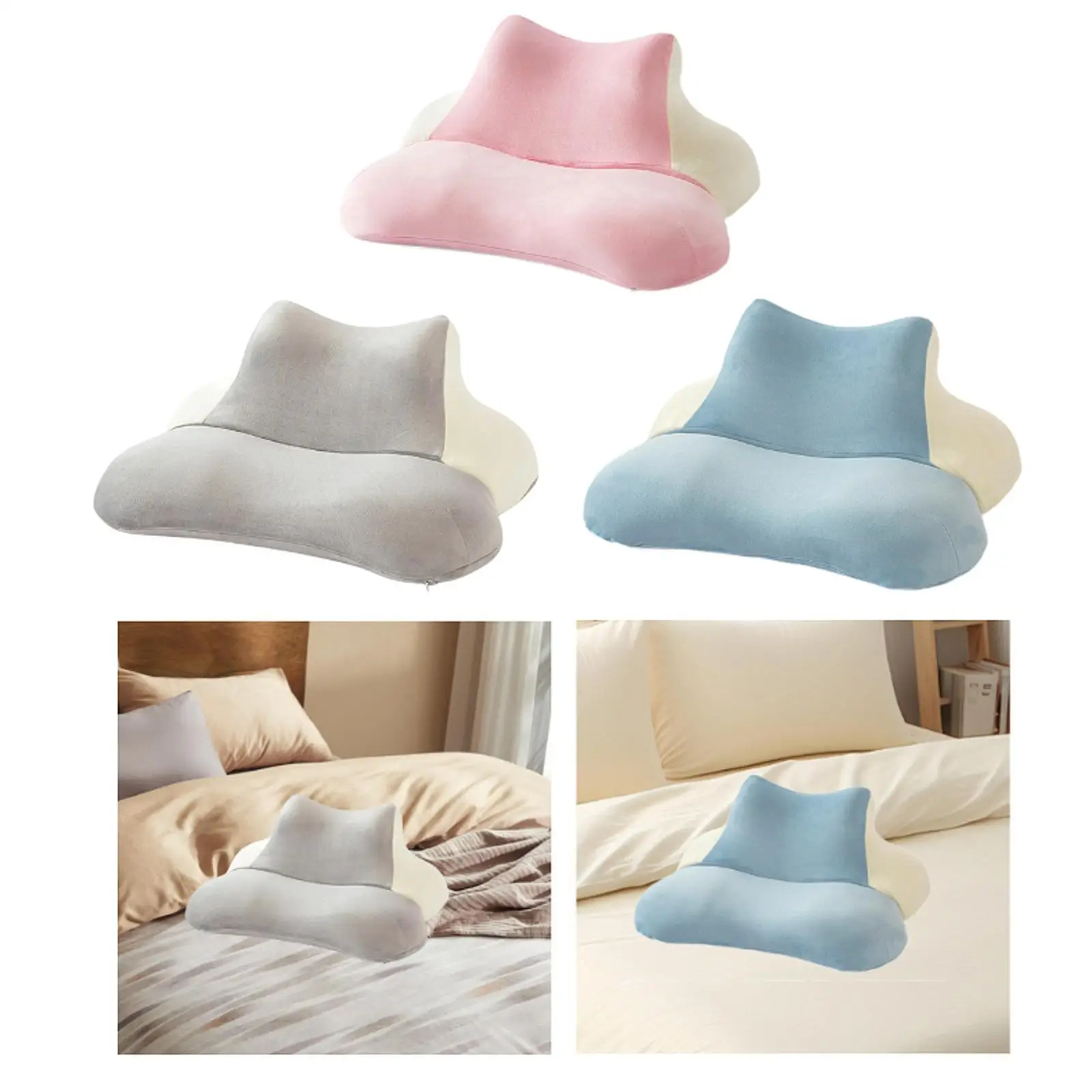 

Bed Pillow Rest Cushion for Neck and Back Ergonomic Headrest Sleeping Pillow