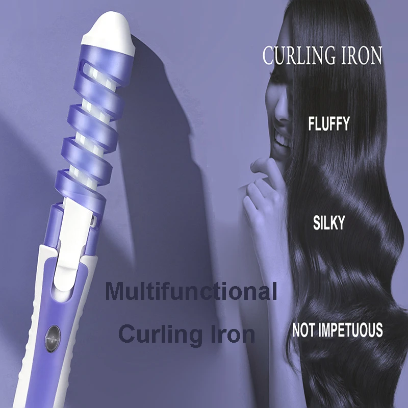 مكواة تجعيد حلزونية سحرية، أداة تجعيد الشعر الكهربائية المنزلية، تسخين سريع، أداة تجعيد السيراميك، تصفيف الشعر، محمولة، دوارة تلقائية #2