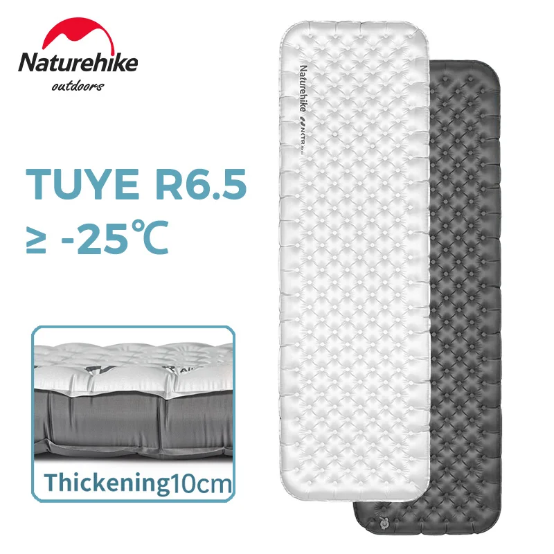 Naturehike R6.5 Inflatable Mattress Ultralight Portable Side Wall Camping Mattress for Outdoor Trekking Hiking Backpacking