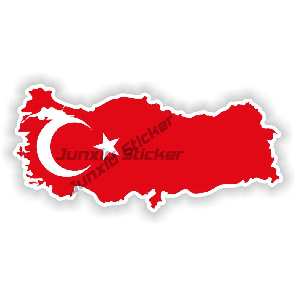 

Turkey Shape of the National Emblem Map Stickers Decorative Suv Window Sticker Car Decals Motorcycle Stickers Decoration Outdoor